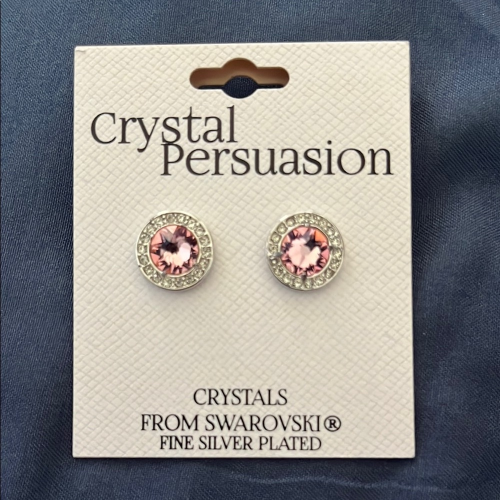 Pink Crystal Earrings
